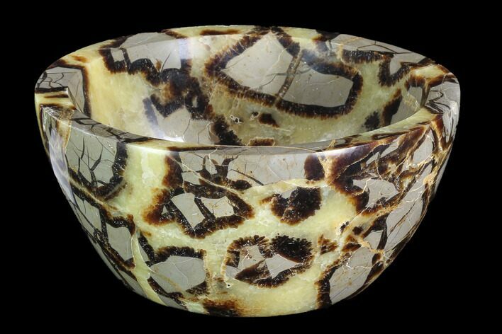 Polished Septarian Bowl - Madagascar #95121